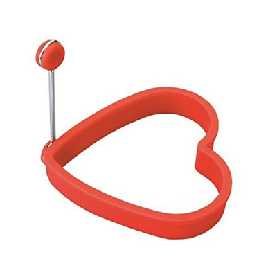 Lacor Silicone Heart Shaped Egg Ring Red ~10.5 x ~10.5 x 2 cm