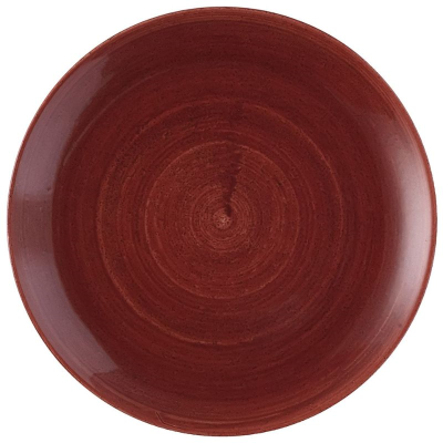 Churchill Stonecast Patina Red Rust Evolve Coupe Plate 11.25" (Pack 12)
