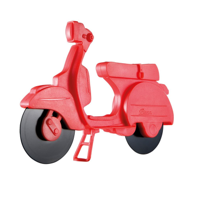 Pizza Cutter Scooter with stand Red