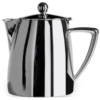 Art Deco 28oz / 0.82L Teapot 18/10 Premium Stainless Steel