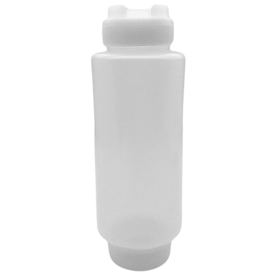 Squeeze Sauce Bottle Dual Opening In/Out Clear 24oz