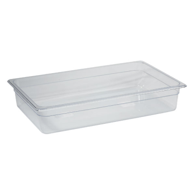Gastronorm Pan Clear Polycarbonate 1/1 100mm Deep