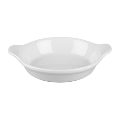 Churchil Cookware White Cookware Small Round Eared Dish 6"x7" (Pack 6)