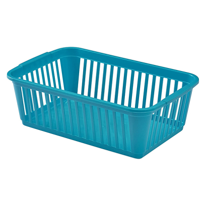 Whitefurze Plastic Handy Basket 25cm Teal