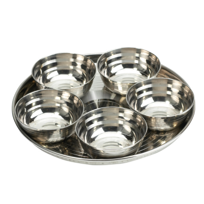 Stainless Steel Pickle Tray Set 5 Pieces