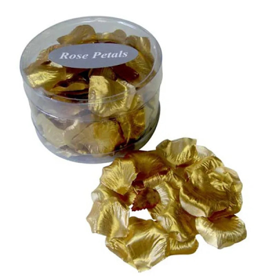 Rose Petals Metallic Gold in PVC Tub (Pack 150)