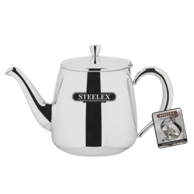 Steelex 18/10 Stainless Steel Chelsea Teapot Heavy Gauge 24oz
