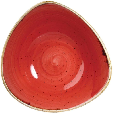 Churchill Stonecast Berry Red Lotus Bowl 9" (Pack 12)