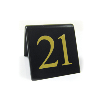 Black Table Numbers Set 21-30