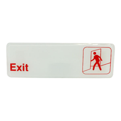DBL Sign Exit 3"x9"