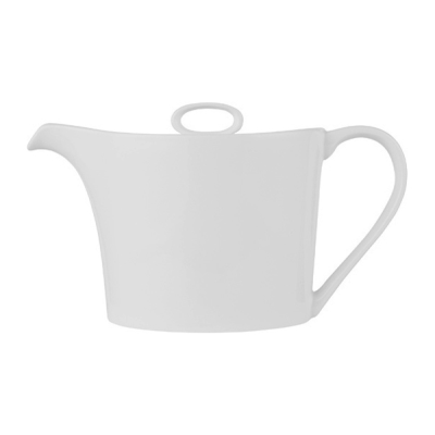 Alchemy Ambience White Oval Teapot 25oz (Pack 6)