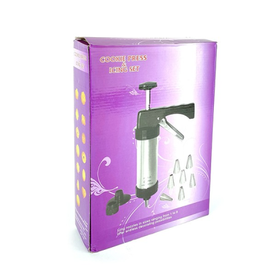 Cookie / Biscuit and Icing Set Press with Discs & Nozzles