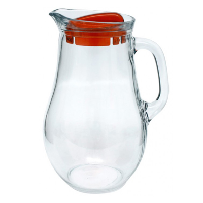 Bistro Glass Jug with Red Lid 1.85 Litre