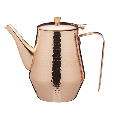 Le’Xpress 1.1 Litre Stainless Steel Hammered Copper Finish Coffee Pot