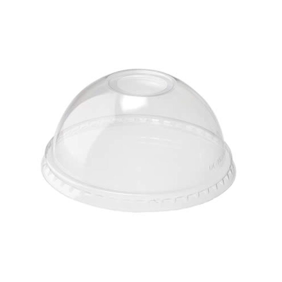 Gourmet Clear Plastic Domed Lid with Hole DL-95  (Pack 50)