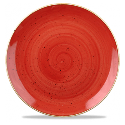 Churchil Stonecast Berry Red Evolve Coupe Bowl 9.75"