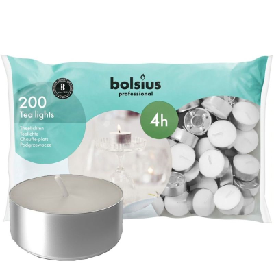 Bolsius Tealight 4hr (Pack 200)