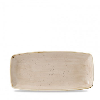 Churchil Stonecast Nutmeg Cream x Squared Oblong Plate 11.75"