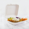 Vegware Compostable 8" Square Bagasse Lunch Box (Pack 50)