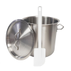 Professional Stainless Steel Deep Stock Pot 25cm, 12 Litres with Lid