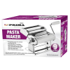 Prima Stainless Steel Pasta Maker with 9 Settings