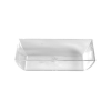 Fingerfood Clear Mini Plastic Rectangular Serving Dish 1.6x7.9x5.5cm (Pack 50)