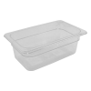 Gastronorm Pan Clear Polycarbonate 1/4 100mm Deep