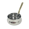 Mini Steel Belly Serving Pan with Brass Handle 7cm