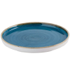 Churchill Stonecast Java Blue Walled Plate 8.25" (Pack 6)