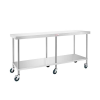 Simply Stainless SS032100 2100mm Mobile Table