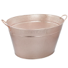BarCraft Hammered Galvanised Steel Copper Finish Drinks Pail