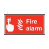 Self Adhesive Fire Alarm Sticker 100 x 200mm