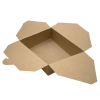 Kraft Biodegradeable Food Carton No 5, 152 x 120mm at base, 1050ml (Pack 150)