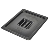 Gastronorm Lid Black Polycarbonate 1/2