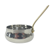Mini Steel Belly Serving Pan with Brass Handle 7cm