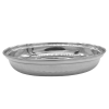 Stainless Steel Hammered Double Wall Oval Serving Dish 18cm