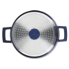 MasterClass Cast Aluminium Casserole Dish Blue 24cm/4Litre Bottom