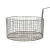 Oval Black Iron Karahi 12" with basket