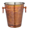 BarCraft Stainless Steel Champagne Bucket with Iridescent Copper Finish