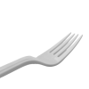 White Heavy Duty Plastic Reusable Forks (Pack 100)