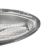 Stainless Steel Hammered Oval Plate 41x18cm