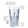 Arcoroc Broadway Crystal Cut Hiball Glass 13.5oz / 380ml