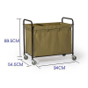 Commercial Laundry Linen Trolley 250 Litres with Dimensions