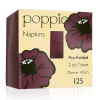 Dinner Napkin 2ply 40cm Bordeaux 8 Fold (Pack 100) [100/20]