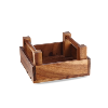 Art De Cuisine Wooden Square Crate 7"x7"x3" (Pack 4)