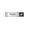 Door Sign Push Horizontal with Symbol