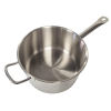 Professional Stainless Steel Sauce Pan & Lid 24cm, 6.3 Litres Inside