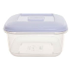 Whitefurze 1 Litre Square Food Box With White Lid
