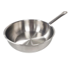 Professional Stainless Steel Sauteuse Pan 24cm, 2.8 Litres