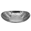 Brass Plated Hammered Oval Bread Serving Dish 20cm